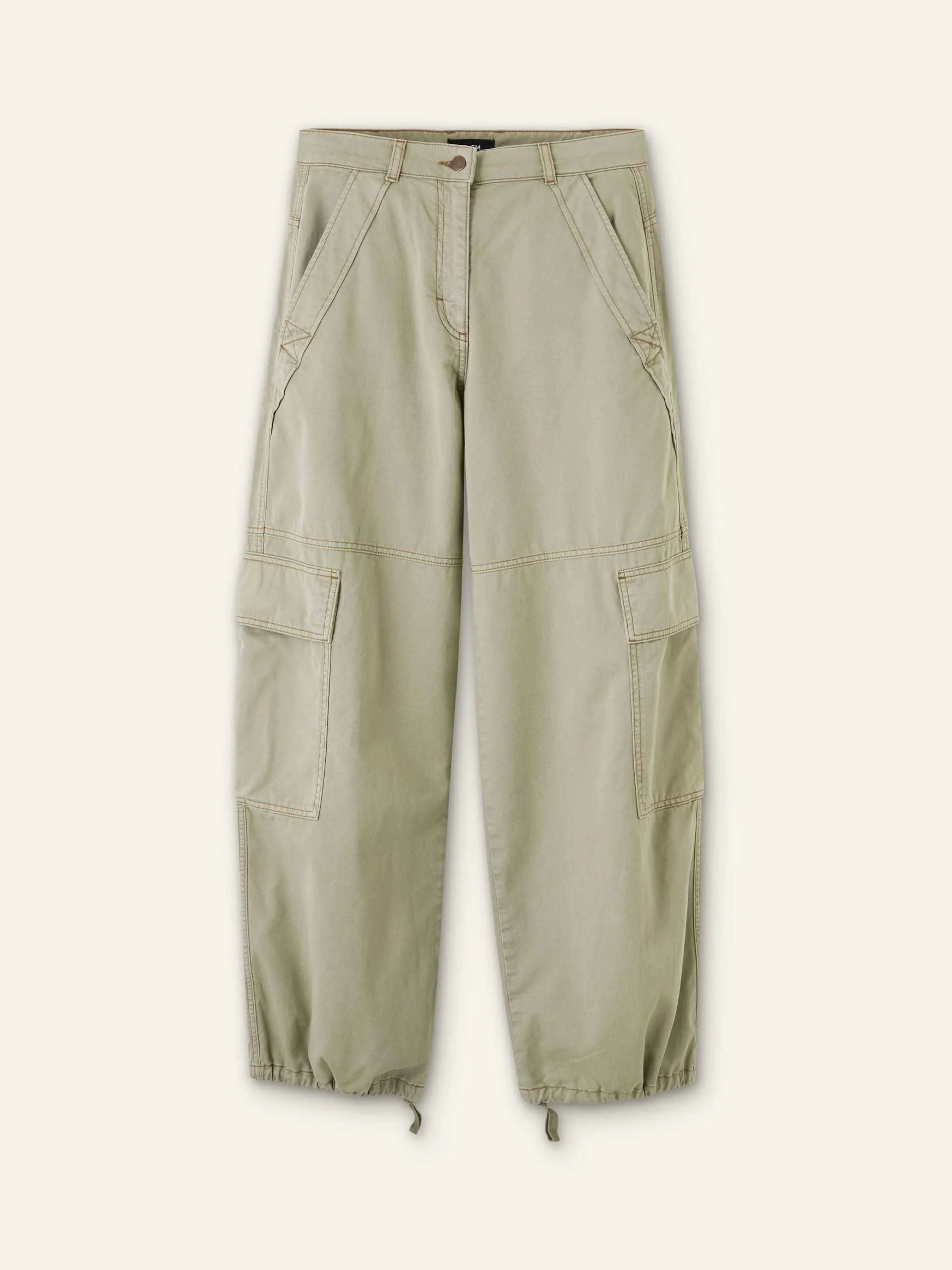 Relaxed straight-leg utility pants