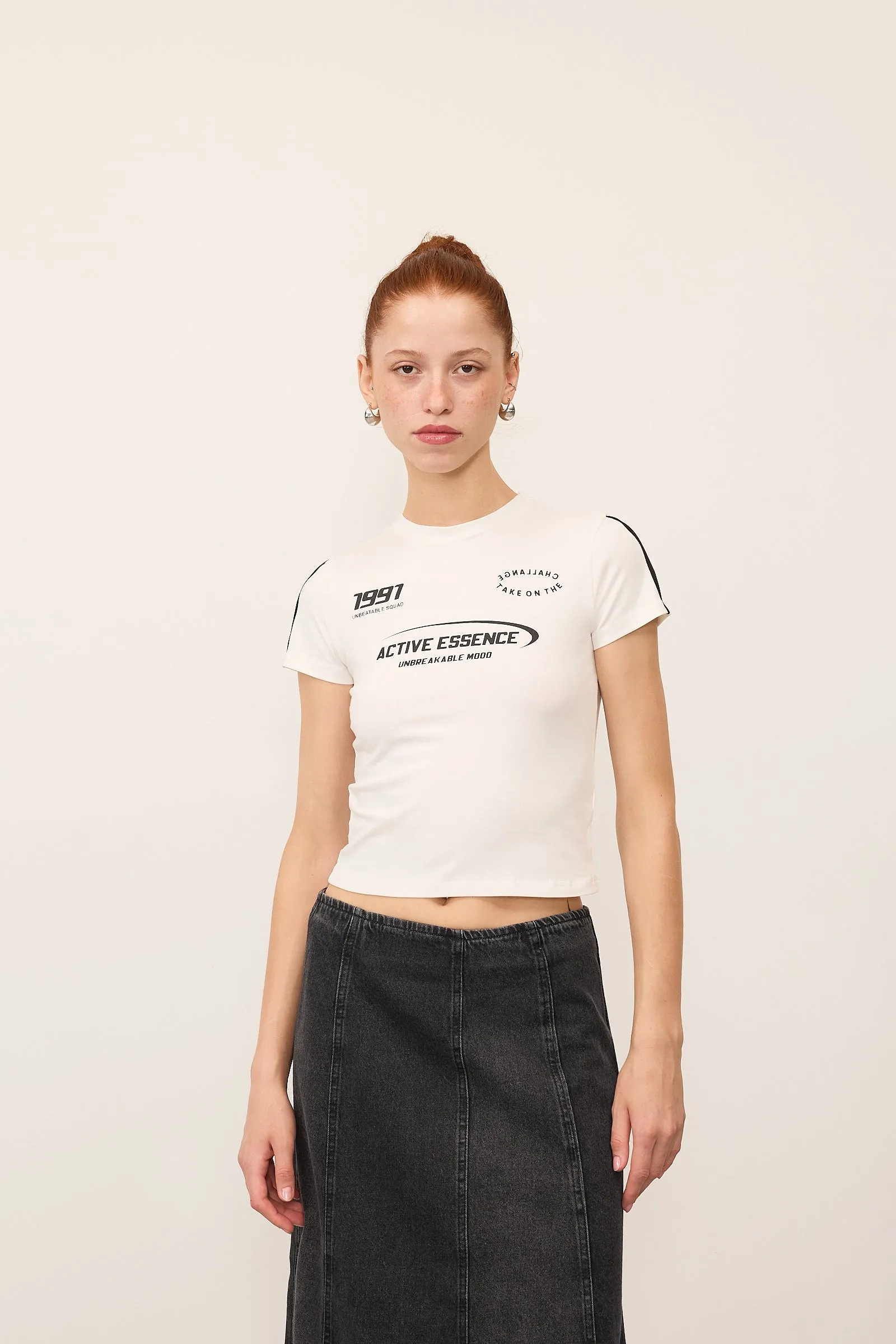 Round Neck Printed T-Shirt