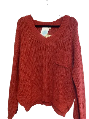 Rusty Vneck Pullover Sweater