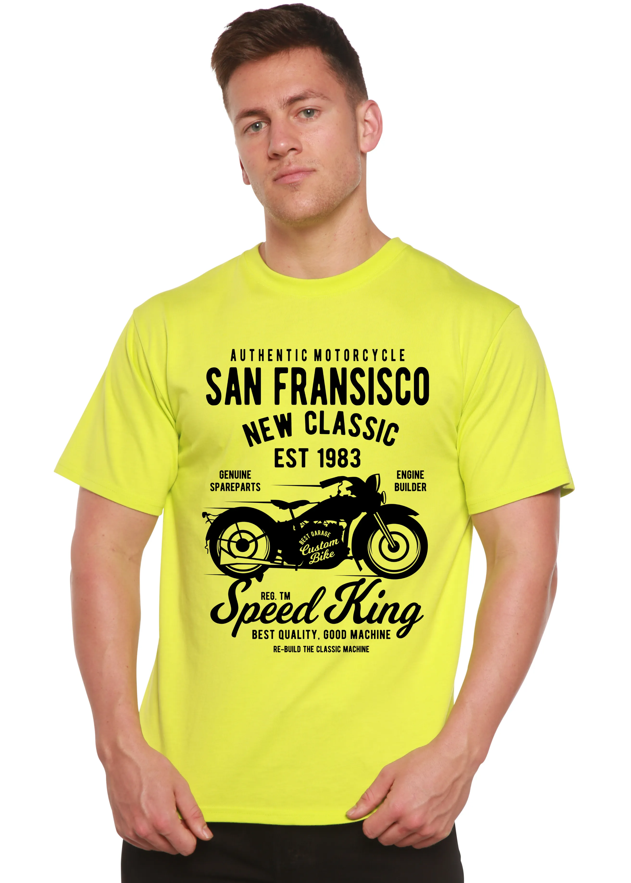 San Fransisco Spun Bamboo® Men's Bamboo Viscose/Organic Cotton Short Sleeve Graphic T-Shirt