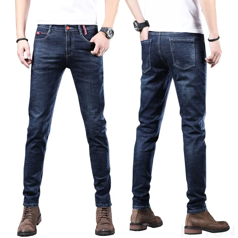 Skinny Jeans Men Black Stretch Male Denim Pants Streetwear Pencil Pants Boys Trousers Casual Men's Clothing Fashion Designer