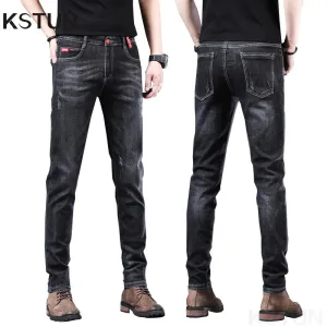 Skinny Jeans Men Black Stretch Male Denim Pants Streetwear Pencil Pants Boys Trousers Casual Men's Clothing Fashion Designer