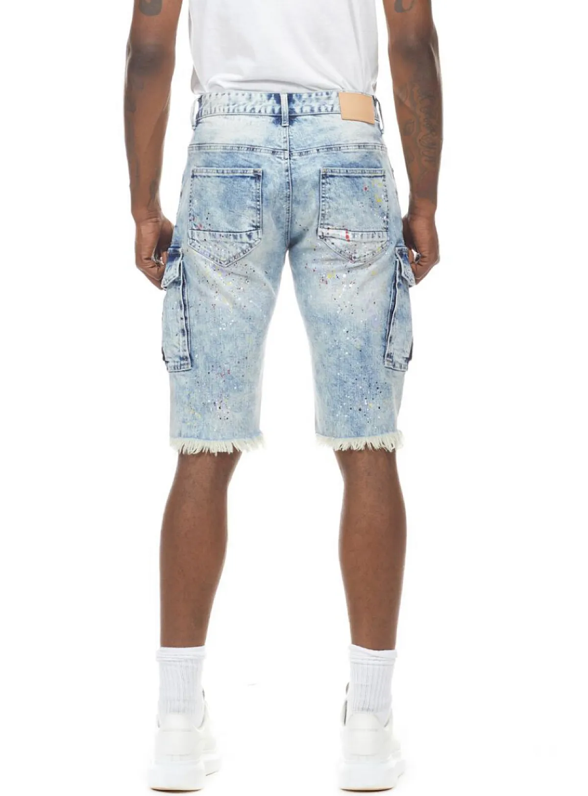 Smoke Rise Shorts - Daisy - PLACBL Light Blue And Multi - SJS21394WEB