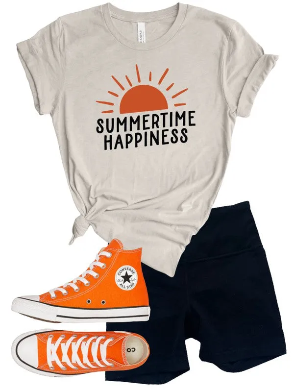 Summertime Happiness Softstyle Graphic Tee