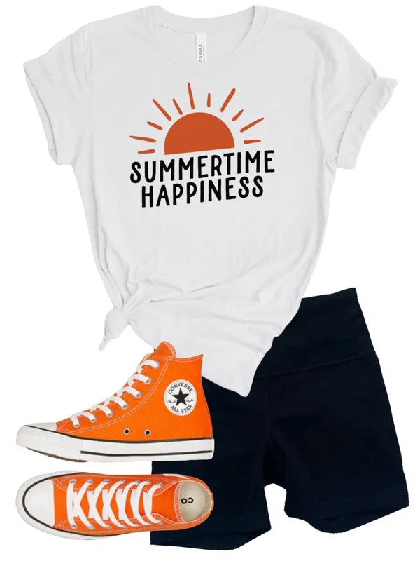 Summertime Happiness Softstyle Graphic Tee