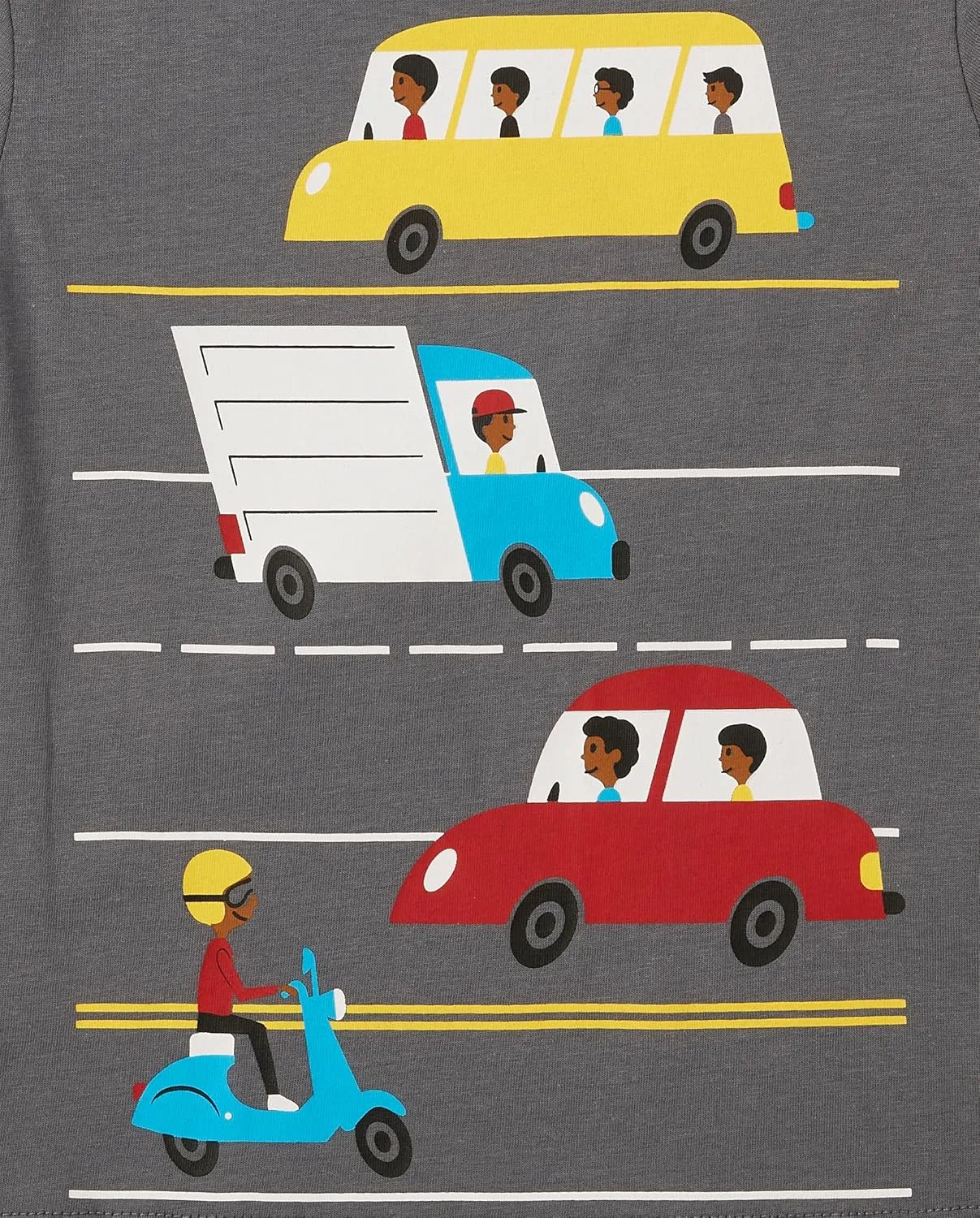 The Children's Place Baby and Toddler Boys' Vehicle Short Sleeve Graphic T-Shirts, Multipack