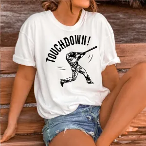 Touchdown Baseball Player Tee