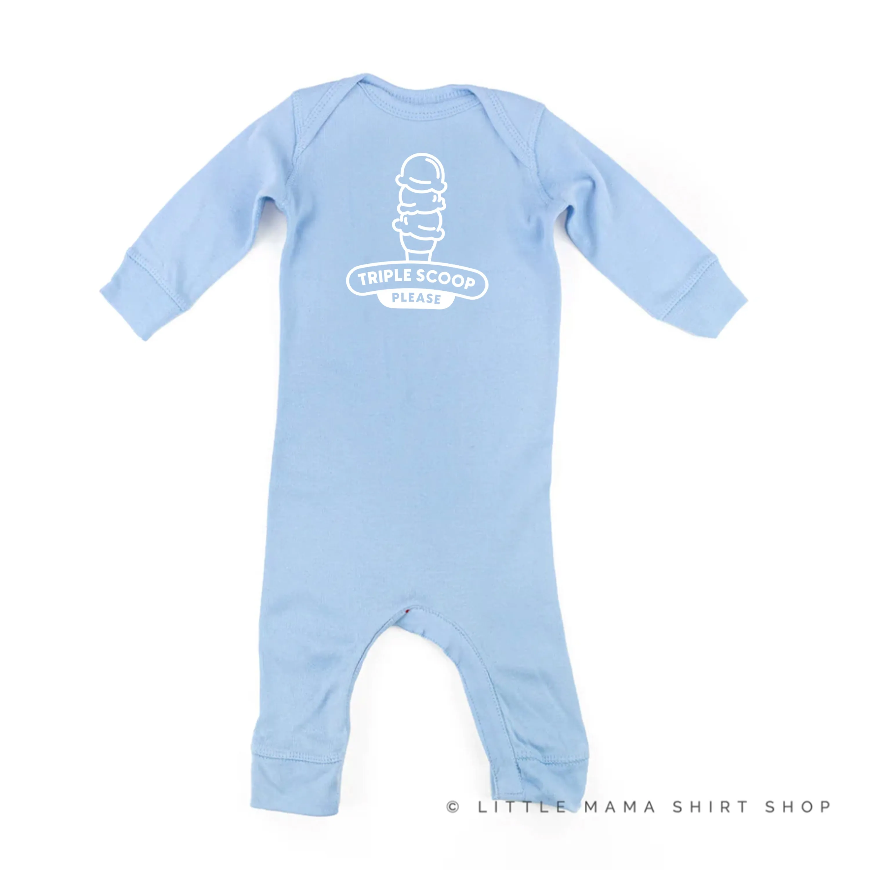 TRIPLE SCOOP PLEASE - One Piece Baby Sleeper