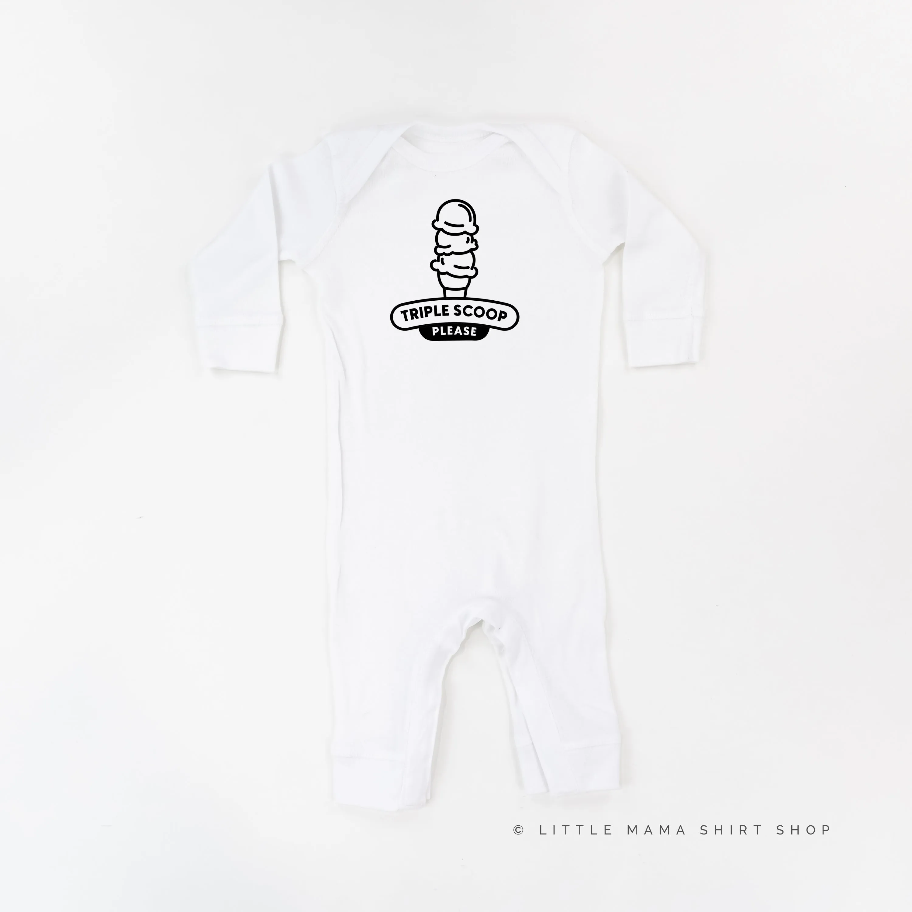 TRIPLE SCOOP PLEASE - One Piece Baby Sleeper