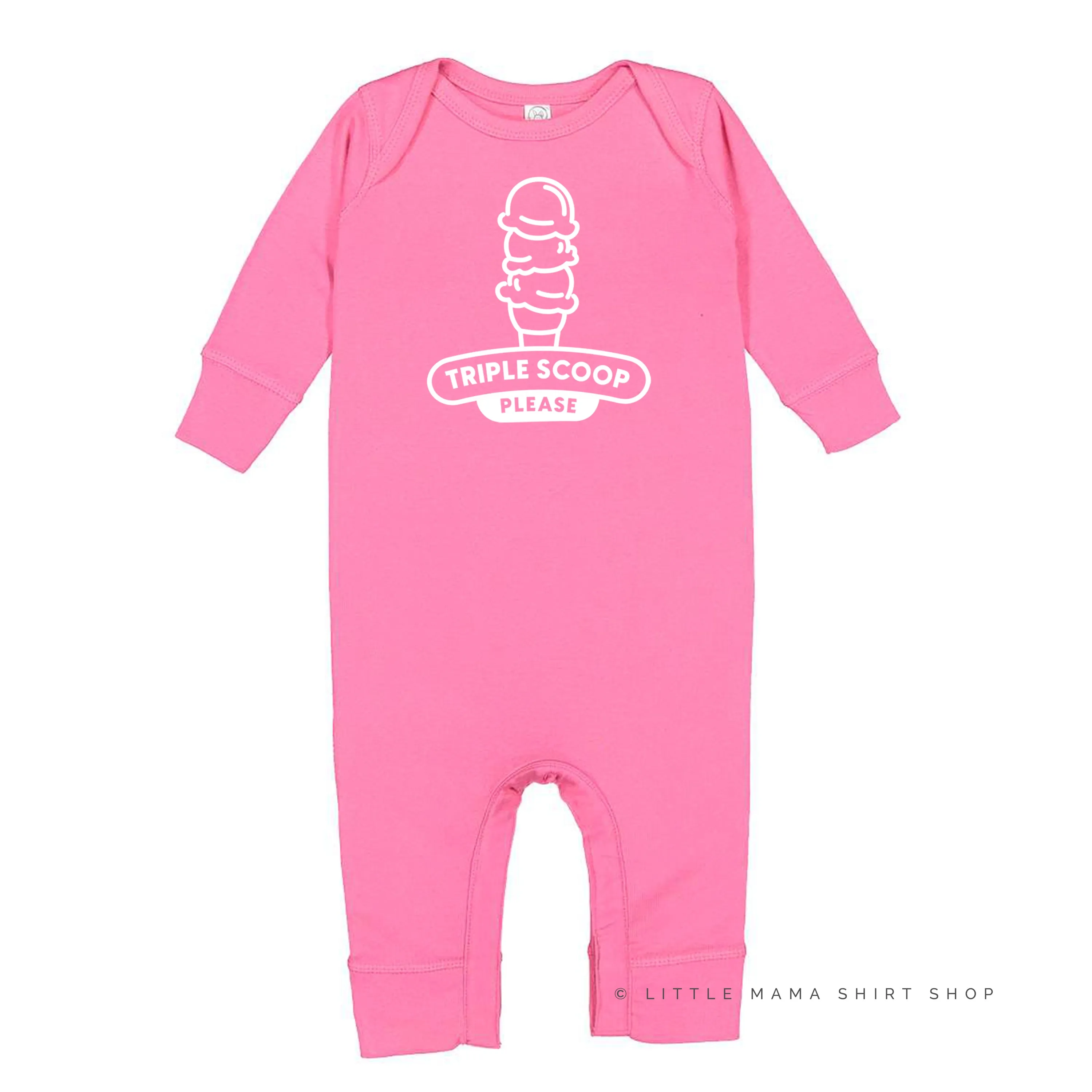 TRIPLE SCOOP PLEASE - One Piece Baby Sleeper