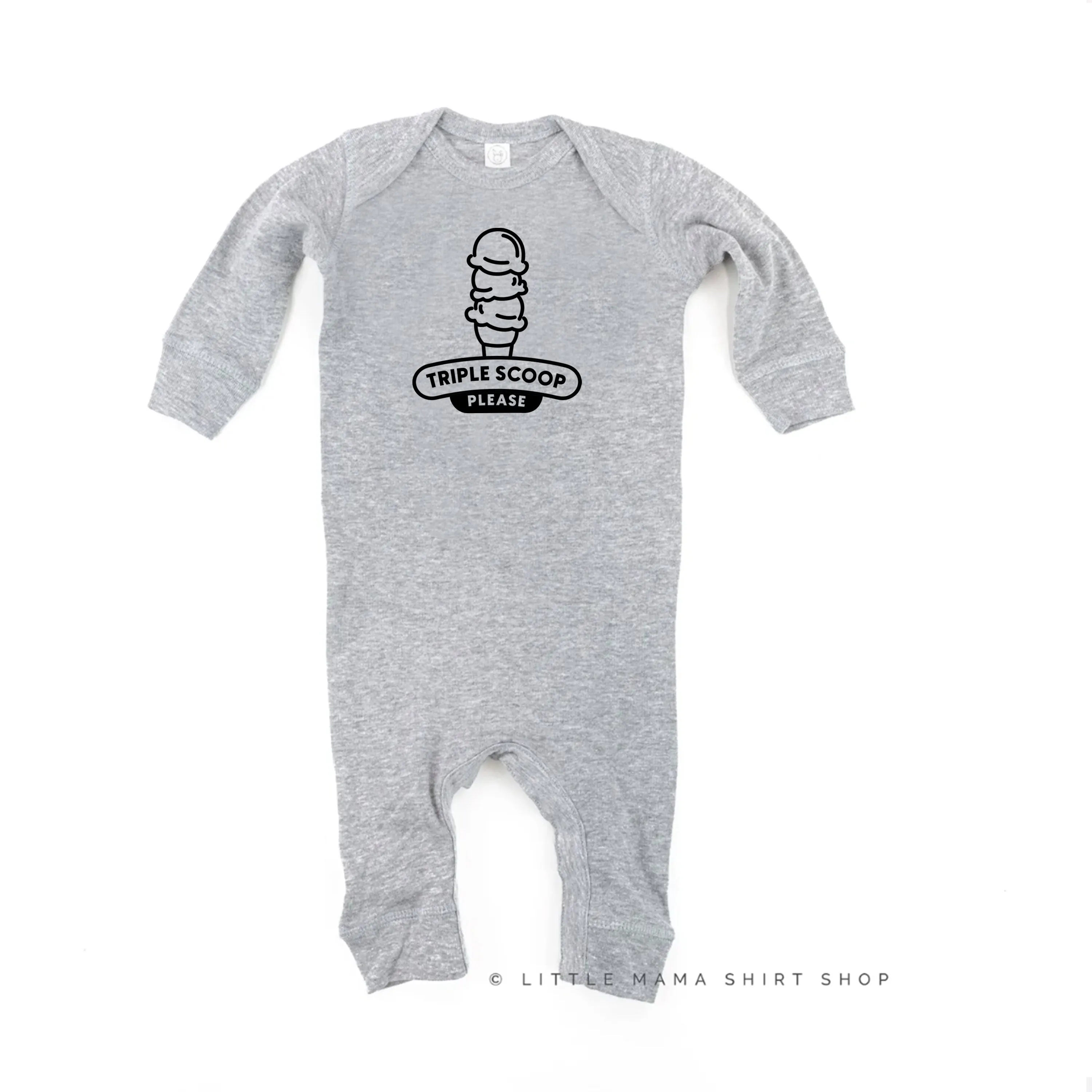 TRIPLE SCOOP PLEASE - One Piece Baby Sleeper