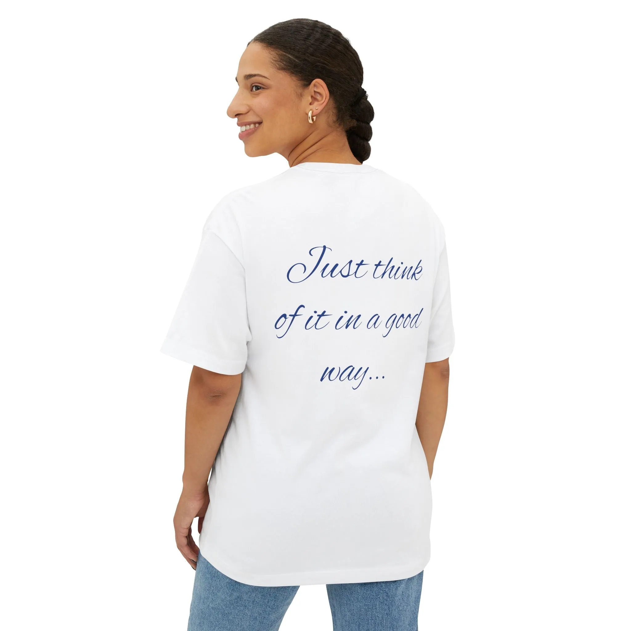 Unisex Oversized Boxy Tee "Mindset is Everything"