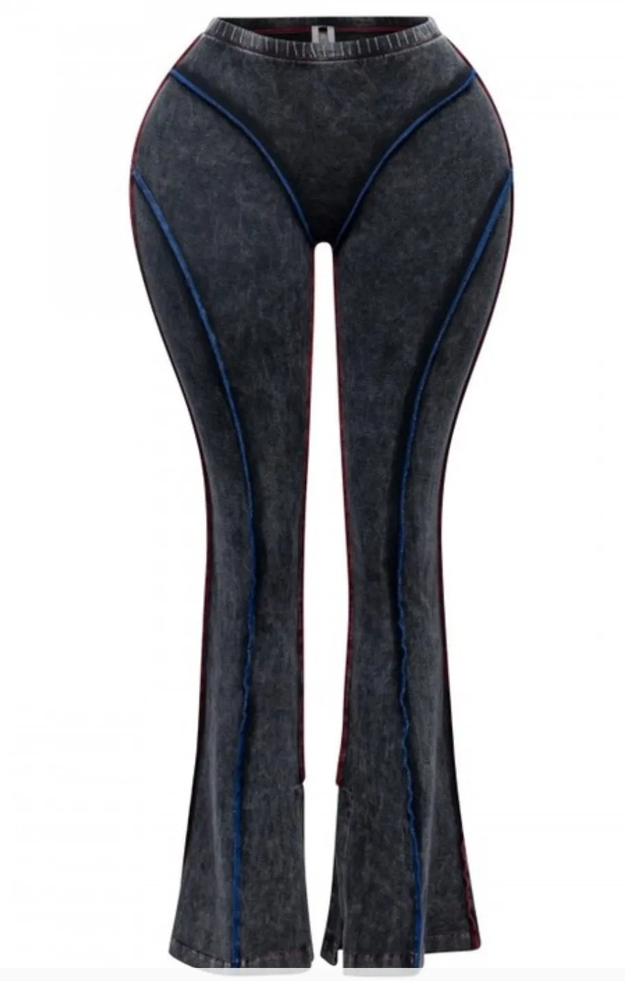 Wait a Minute Stitch Detail Mineral Wash Pants