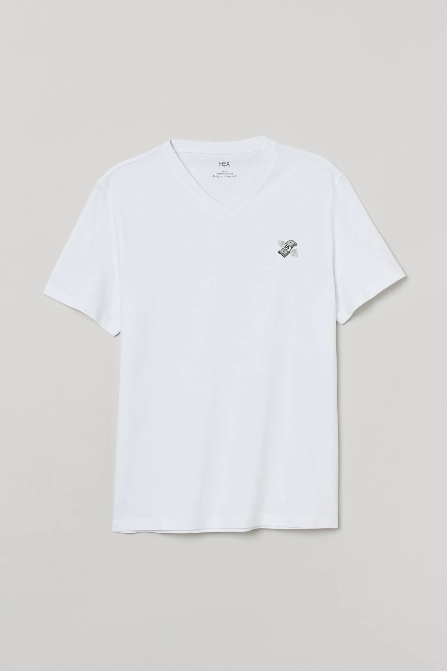 White Shirt Money - VNeck