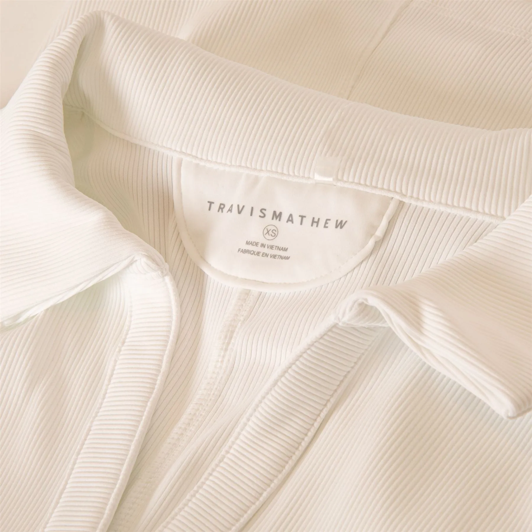 Womens Moveknit V-Neck Polo White - 2024