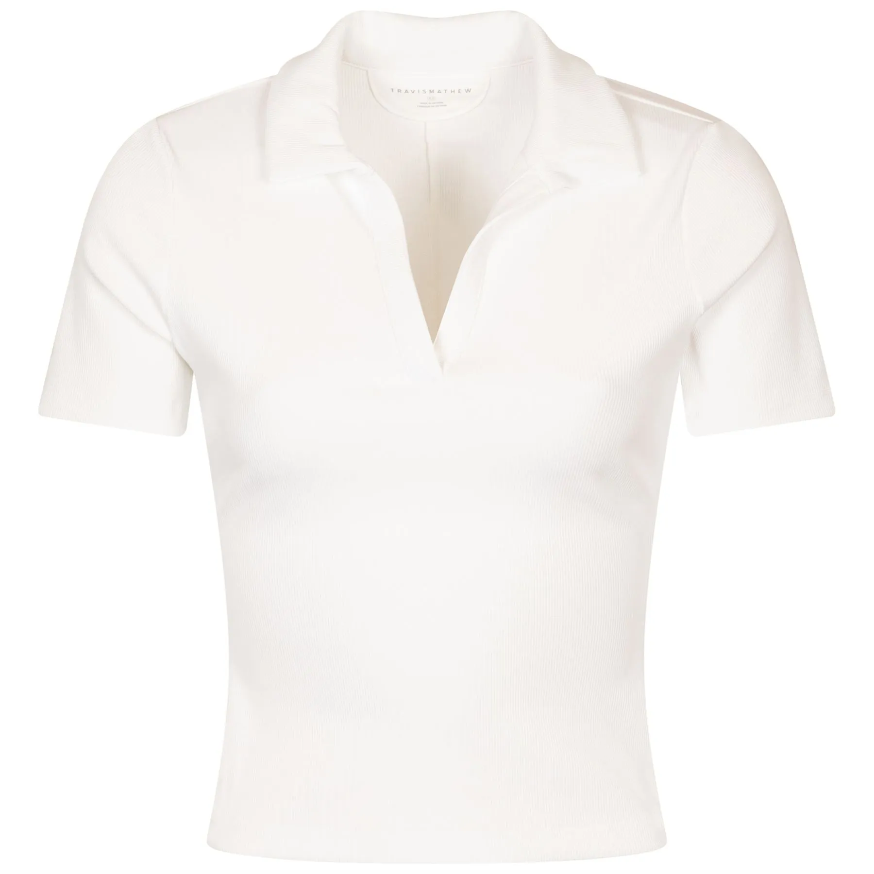 Womens Moveknit V-Neck Polo White - 2024