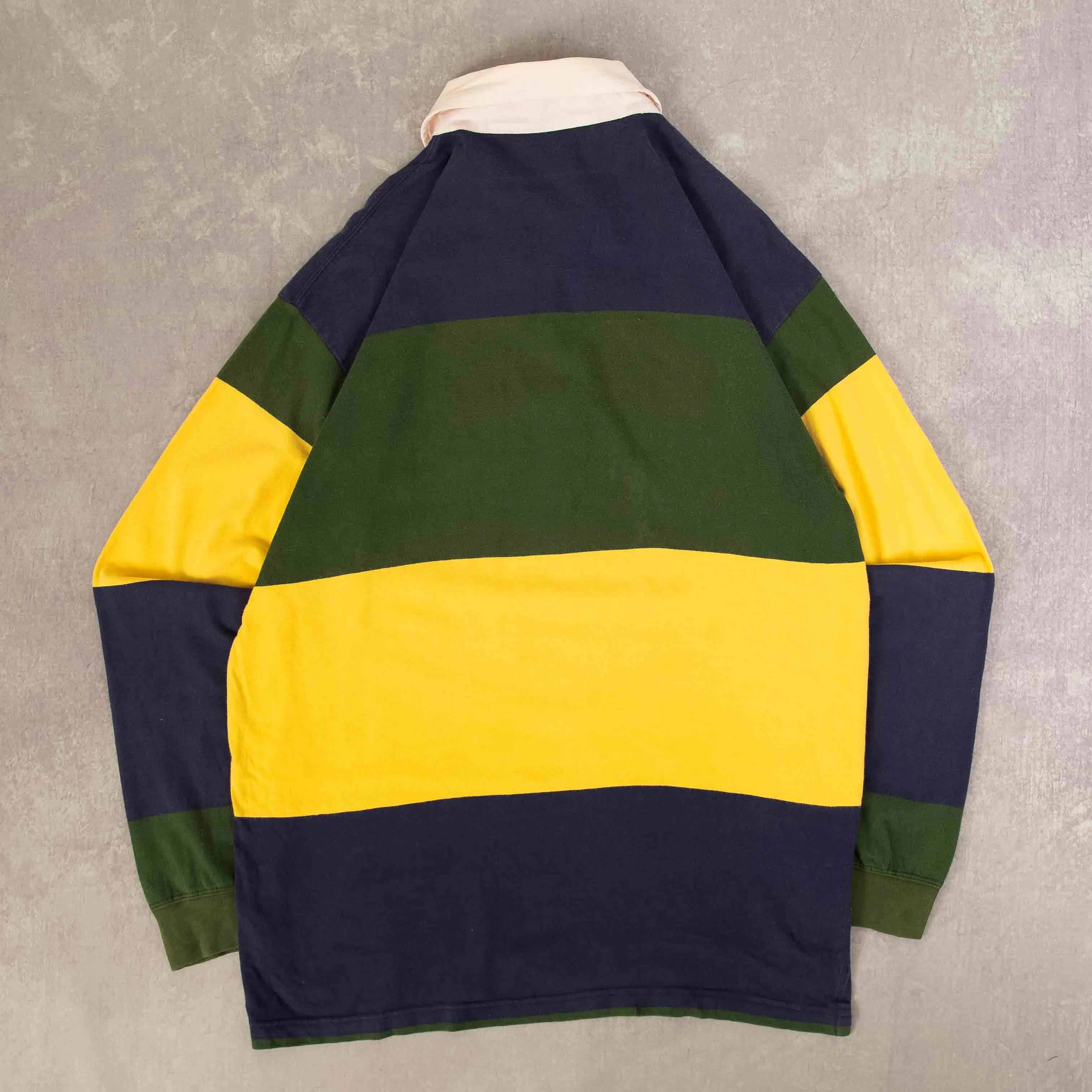 WOMEN'S VINTAGE STRIPED RELAXED RUGBY SHIRT - LARGE