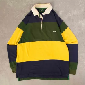 WOMEN'S VINTAGE STRIPED RELAXED RUGBY SHIRT - LARGE