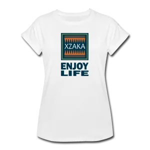 XZAKA - Women's Relaxed Fit T-Shirt - Enjoy Life