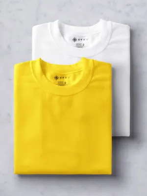 Yellow & White T shirts Combo