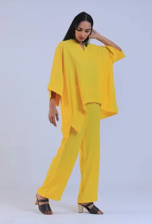 Yellow Color Vneck Top